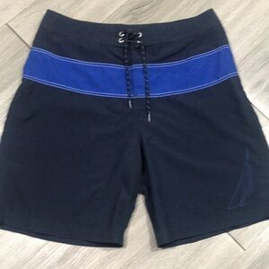 Nautica Navy Blue/Royal Blue Board Shorts size 34